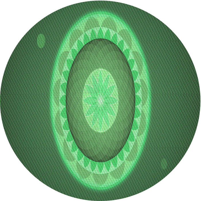 Square Patterned Medium Forest Green Rug, pat1972grn