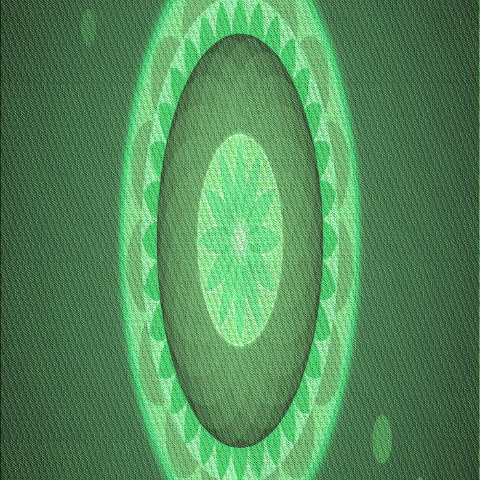 Patterned Medium Forest Green Rug, pat1972grn