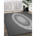 Patterned Gunmetal Gray Rug in Family Room, pat1972gry