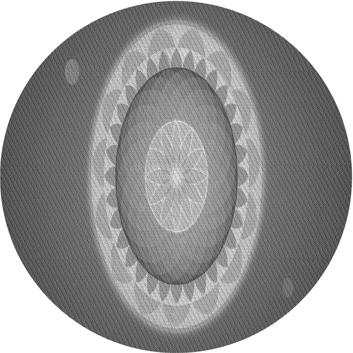 Square Patterned Gunmetal Gray Rug, pat1972gry