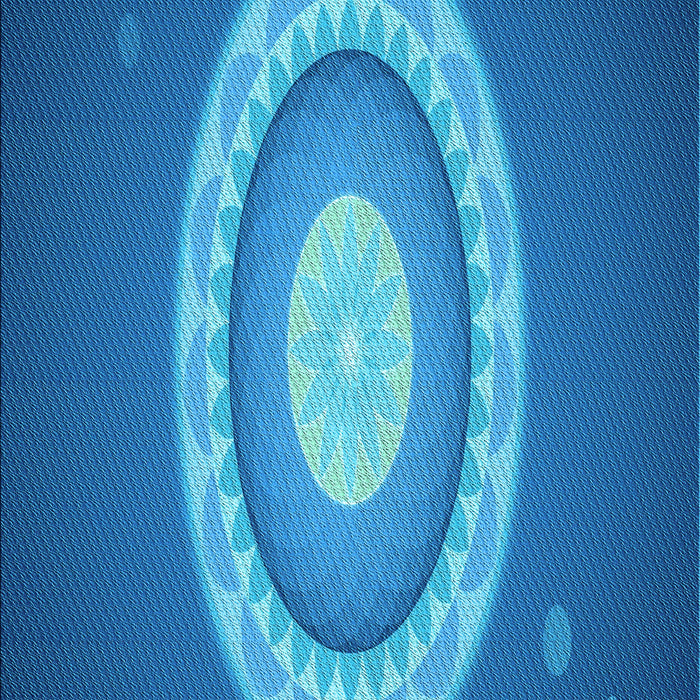 Patterned Blue Rug, pat1972lblu