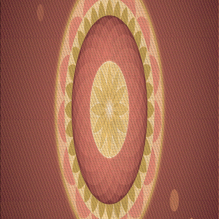 Patterned Orange Rug, pat1972org