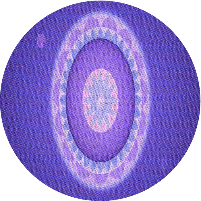 Square Machine Washable Transitional Purple Mimosa Purple Rug in a Living Room, wshpat1972pur