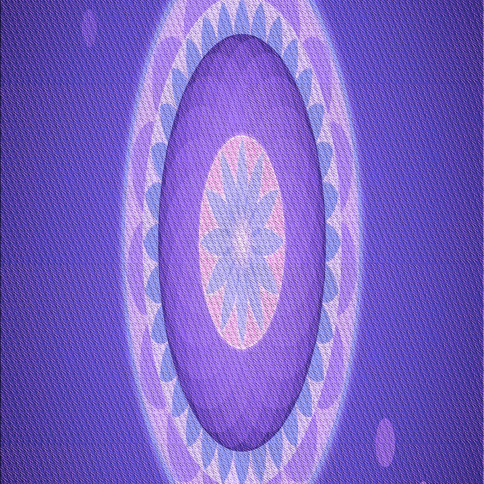 Machine Washable Transitional Purple Mimosa Purple Rug, wshpat1972pur