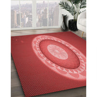 Patterned Red Rug, pat1972rd