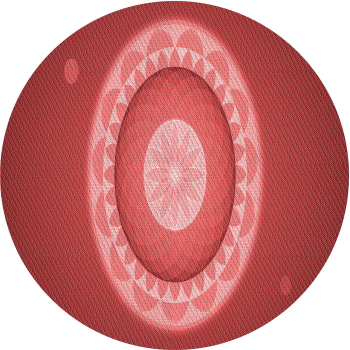 Square Patterned Red Rug, pat1972rd