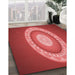 Machine Washable Transitional Red Rug in a Family Room, wshpat1972rd