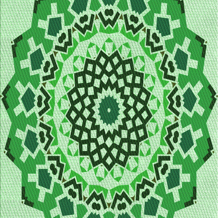Patterned Light Green Rug, pat1973grn