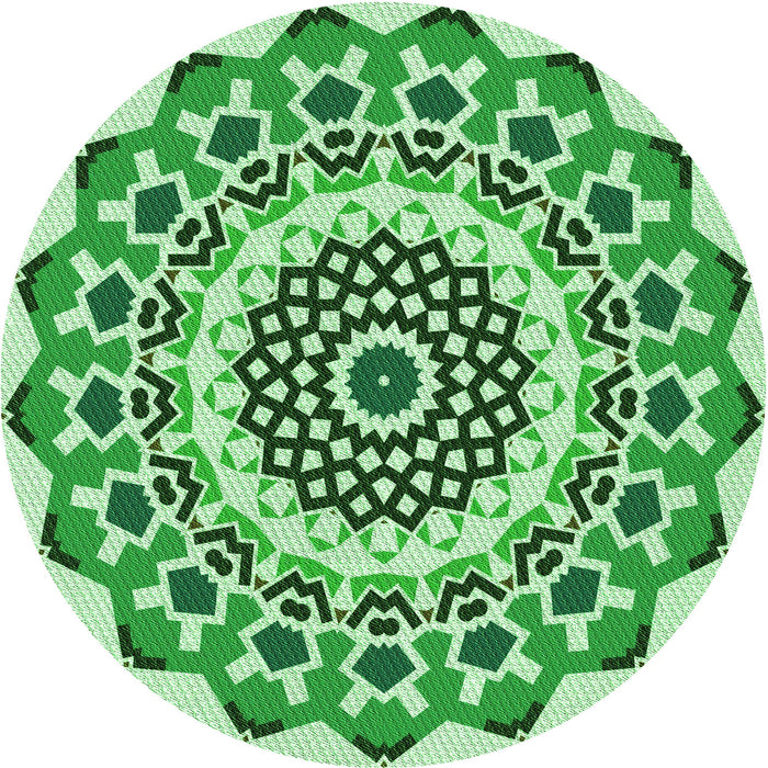 Square Patterned Light Green Rug, pat1973grn