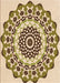 Patterned Khaki Gold Rug, pat1973org