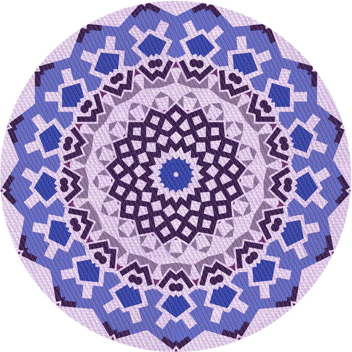 Square Patterned Blossom Pink Rug, pat1973pur