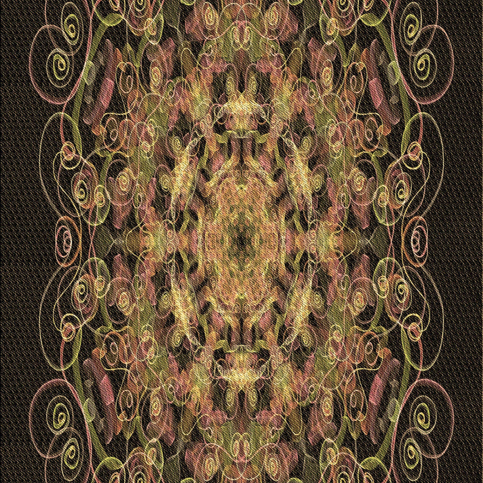 Patterned Light Brown Rug, pat1974brn