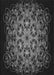 Patterned Midnight Gray Rug, pat1974gry