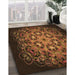 Machine Washable Transitional Black Brown Rug in a Family Room, wshpat1974org