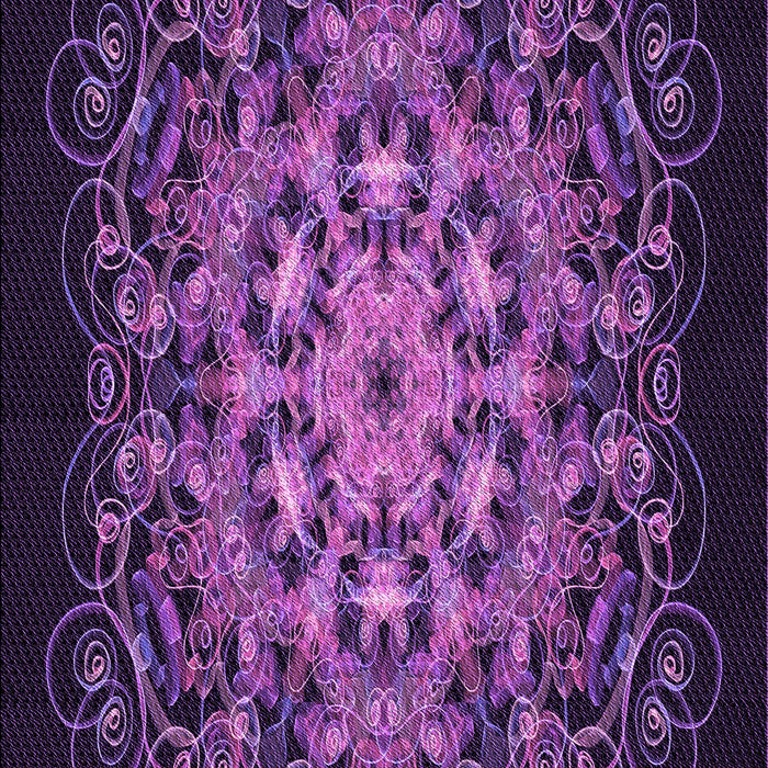 Patterned Dark Orchid Purple Rug, pat1974pur