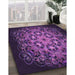 Patterned Dark Orchid Purple Rug in Family Room, pat1974pur