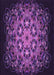 Machine Washable Transitional Dark Orchid Purple Rug, wshpat1974pur