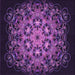Round Patterned Dark Orchid Purple Rug, pat1974pur