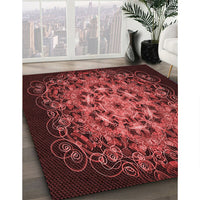 Patterned Red Rug, pat1974rd