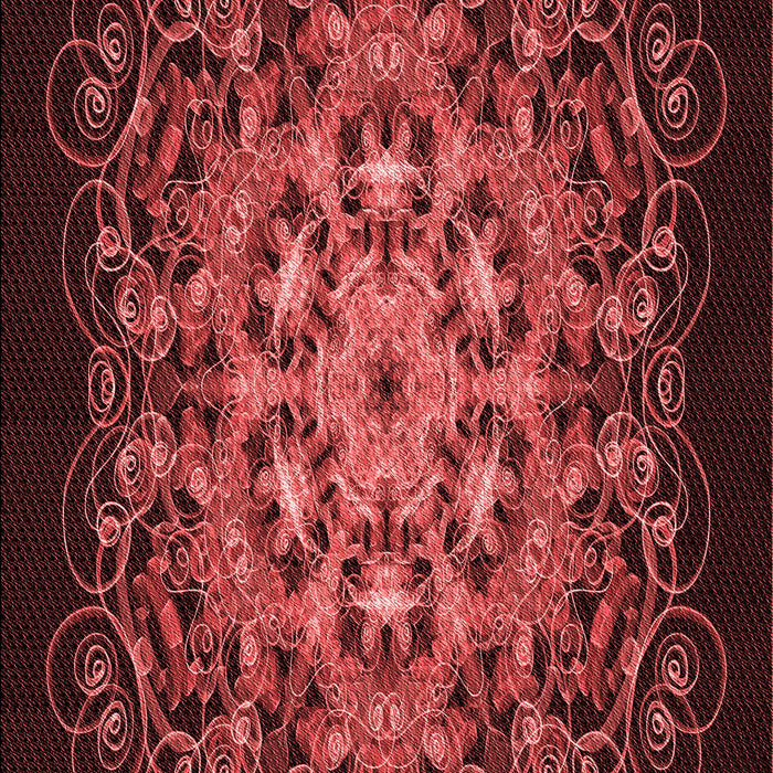 Patterned Red Rug, pat1974rd