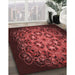 Machine Washable Transitional Red Rug in a Family Room, wshpat1974rd