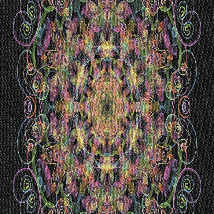 Patterned Army Brown Novelty Rug, pat1974