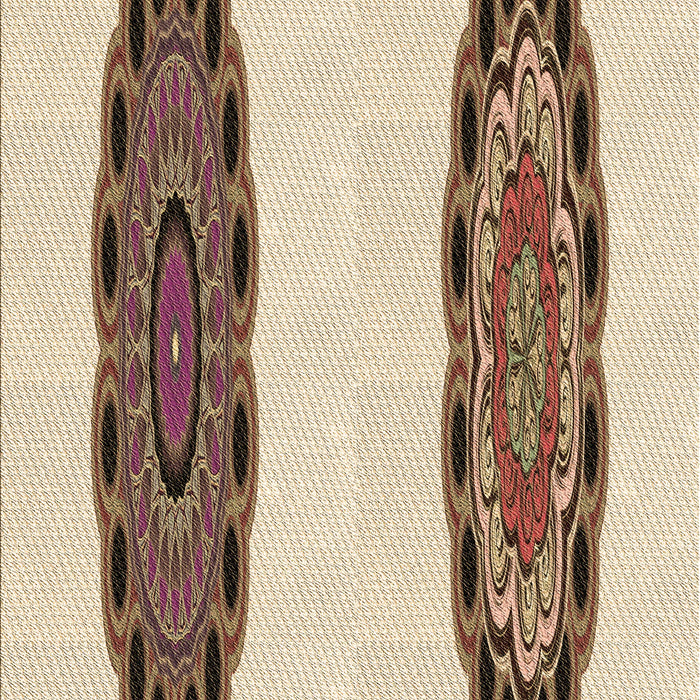 Patterned Vanilla Gold Rug, pat1975brn