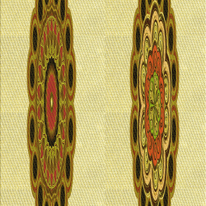 Patterned Dark Bisque Brown Rug, pat1975yw