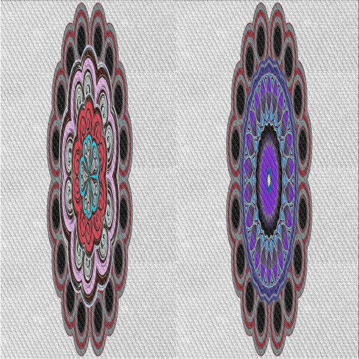 Sideview of Machine Washable Transitional Platinum Gray Rug, wshpat1975