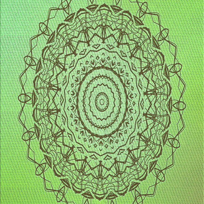 Patterned Green Rug, pat1976grn