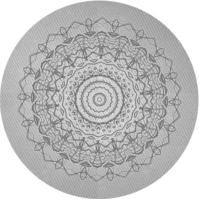 Square Machine Washable Transitional Platinum Silver Gray Rug in a Living Room, wshpat1976gry