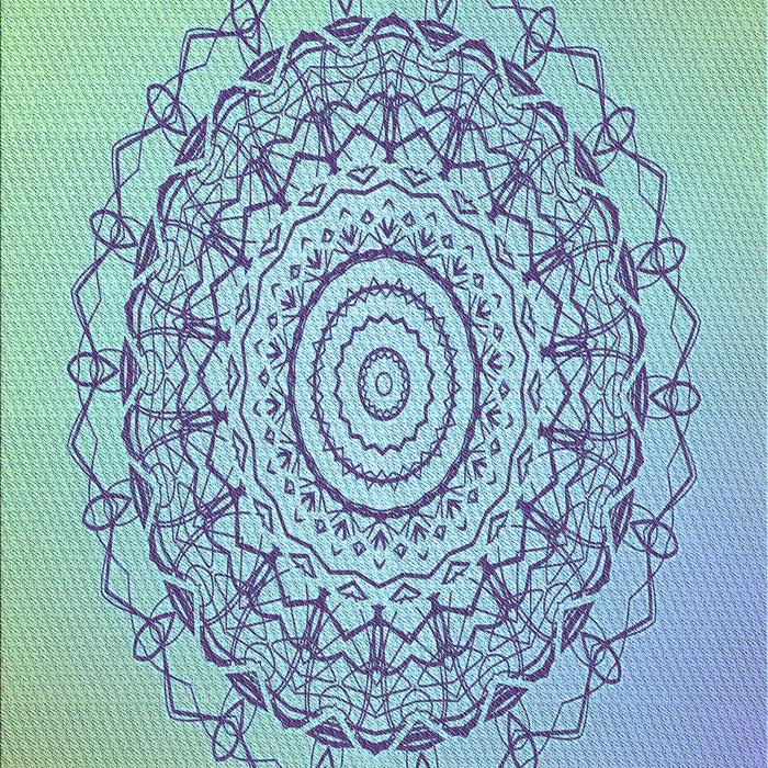 Patterned Steel Blue Rug, pat1976lblu