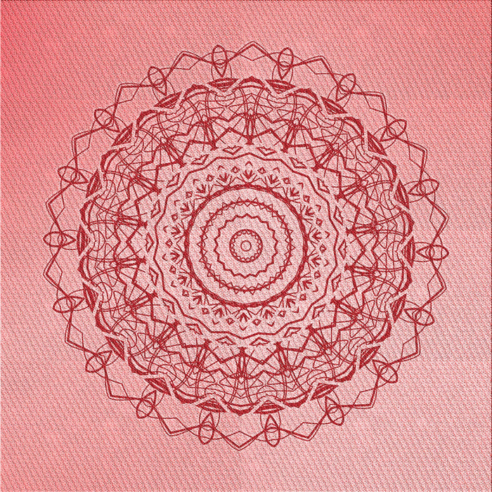 Round Machine Washable Transitional Pastel Pink Rug, wshpat1976rd