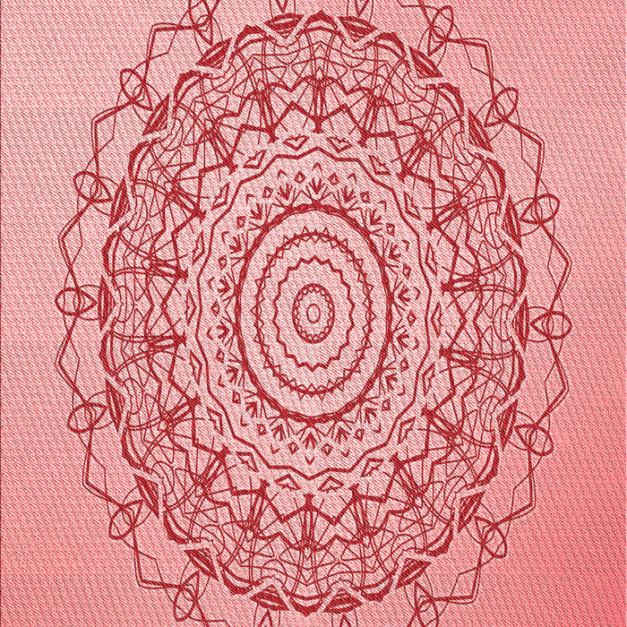 Machine Washable Transitional Pastel Pink Rug, wshpat1976rd