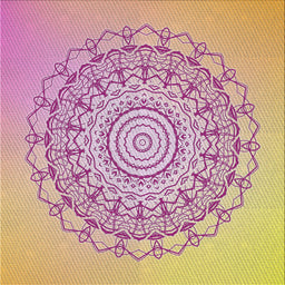 Square Patterned Tulip Pink Novelty Rug, pat1976