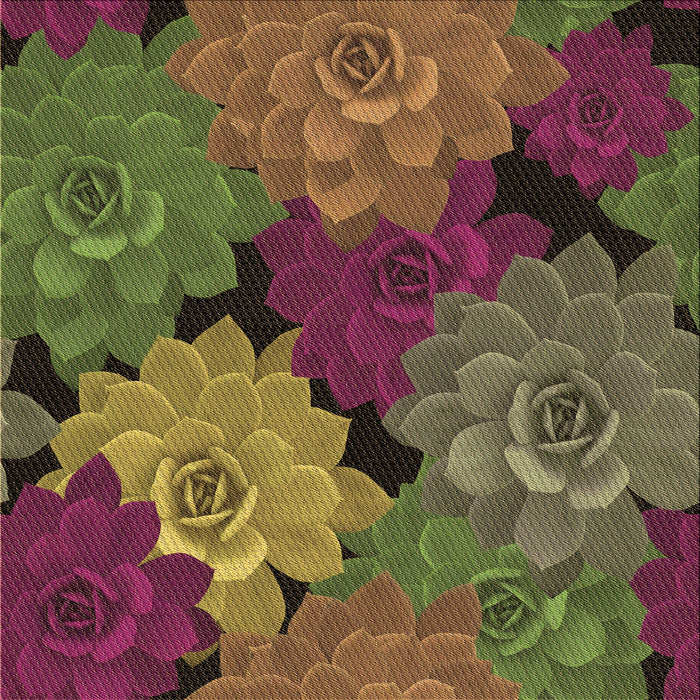 Round Machine Washable Transitional Hazel Green Rug, wshpat1977brn