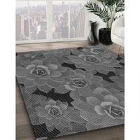 Patterned Gray Rug, pat1977gry