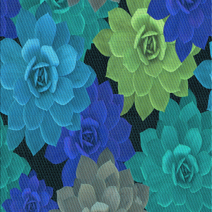 Patterned Blue Rug, pat1977lblu