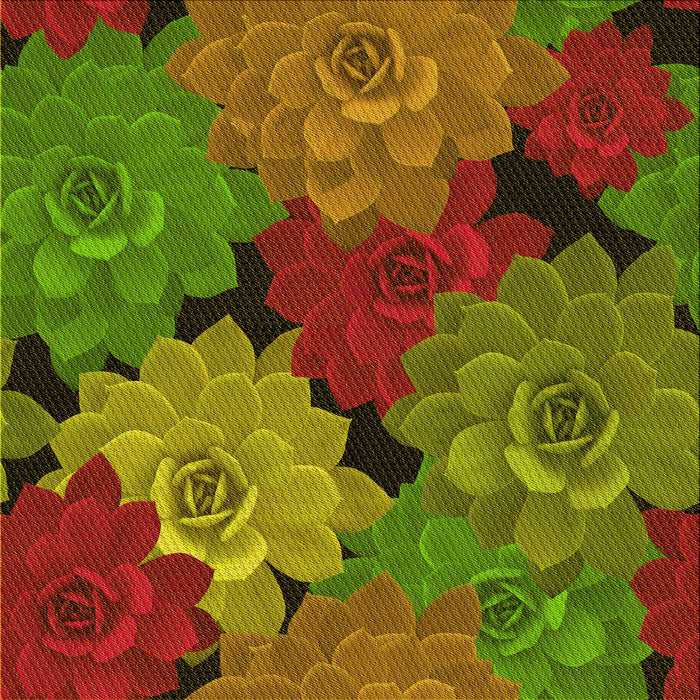 Round Machine Washable Transitional Tomato Red Rug, wshpat1977yw