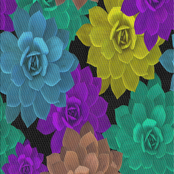 Patterned Purple Modern Rug, pat1977