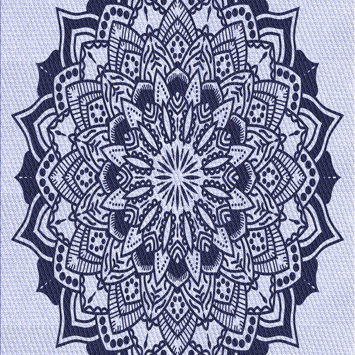 Patterned Blue Rug, pat1978blu