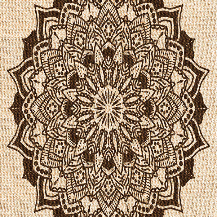 Patterned Golden Blonde Gold Rug, pat1978org