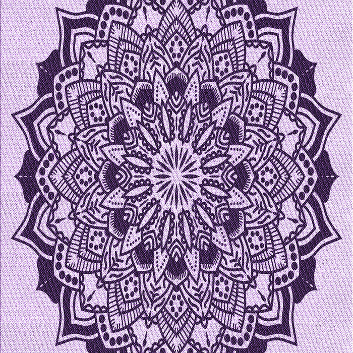 Patterned Bright Grape Purple Rug, pat1978pur