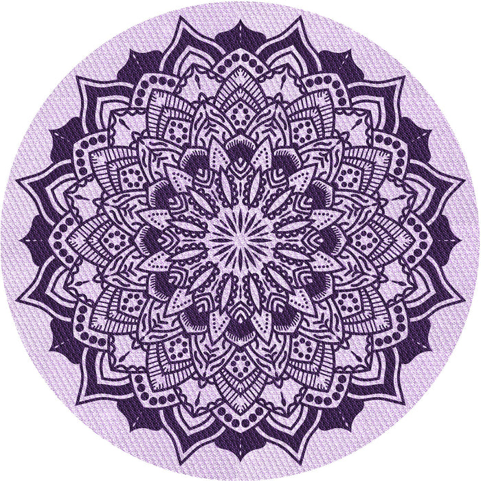 Square Machine Washable Transitional Bright Grape Purple Rug in a Living Room, wshpat1978pur