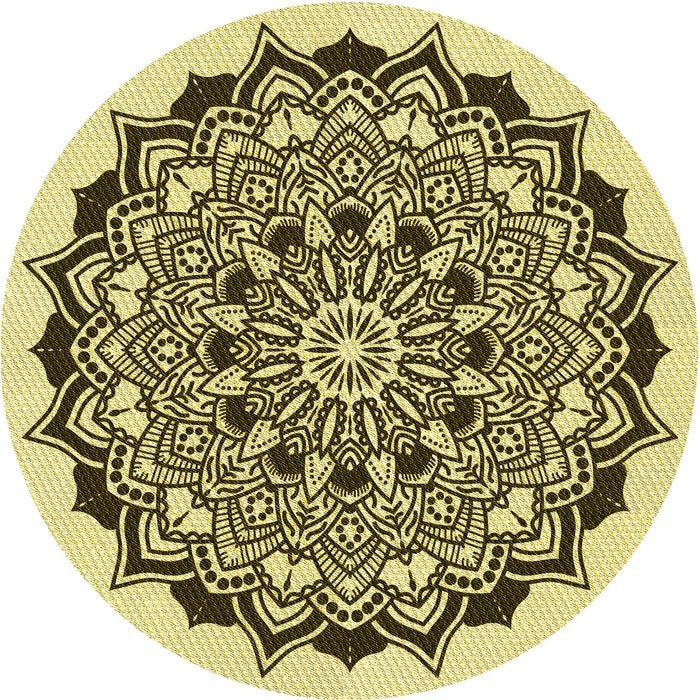 Square Patterned Dark Bronze Brown Rug, pat1978yw