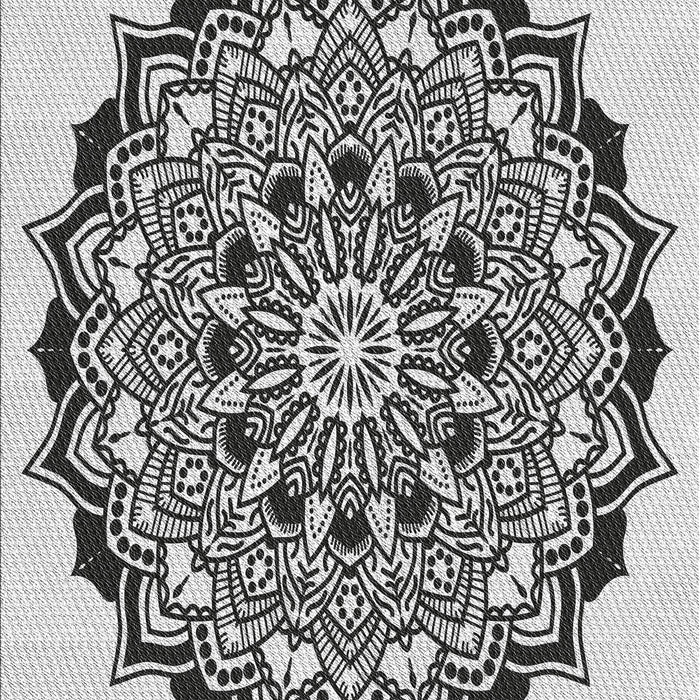 Machine Washable Transitional Platinum Gray Rug, wshpat1978