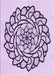 Machine Washable Transitional Purple Flower Purple Rug, wshpat1979pur