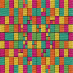 Sideview of Machine Washable Transitional Fuchsia Magenta Green Rug, wshpat197