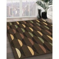 Patterned Oak Brown Rug, pat198brn