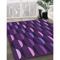 Patterned Dark Purple Rug, pat198pur